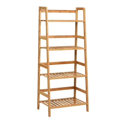 Bambusova knjižna omara Lesena knjižna omara