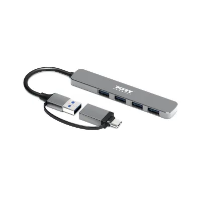USB razdelilnik PORT Connect 4x USB-A 3.0 SLIM COMBO