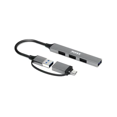 USB razdelilnik PORT Connect 1x USB-A 3.0, 3x USB-A 2.0 SLIM COMBO