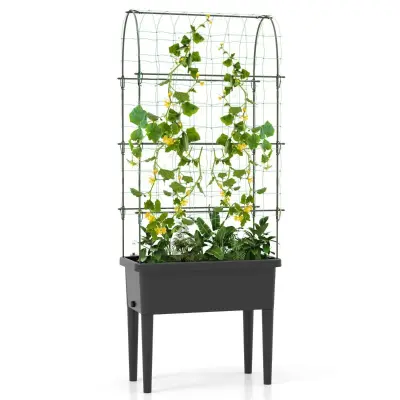 Vrtni lonec z vrtno mrežo in indikatorjem vode 76 x 37 x 189 cm
