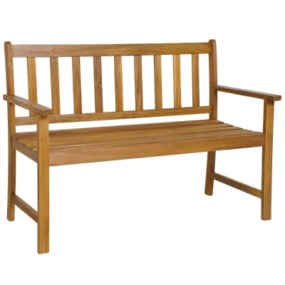 Dvosed lesena vrtna klop 122 x 56,5 x 86 cm