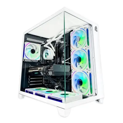Igralni računalnik Nitropc Extremo Silver Plus v2 - Intel i7-12700KF, RTX 5060 Ti 16GB, RAM 32 GB, M.2 2 TB, Bela