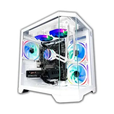 Igralni računalnik Nitropc Advanced Gold Plus - Intel i5-12400F, RX 6600 8 GB, RAM 16 GB, M.2 1 TB, Bela