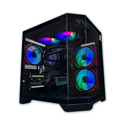 Igralni računalnik Nitropc Advanced Nitro Plus - AMD Ryzen 5 5600X, RX 6600 8GB, RAM 16 GB, M.2 1 TB, Črna