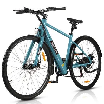 Električno kolo VARUN C700-7, 27,5" mestno kolo, 36V 10Ah baterija, senzor navora, modro