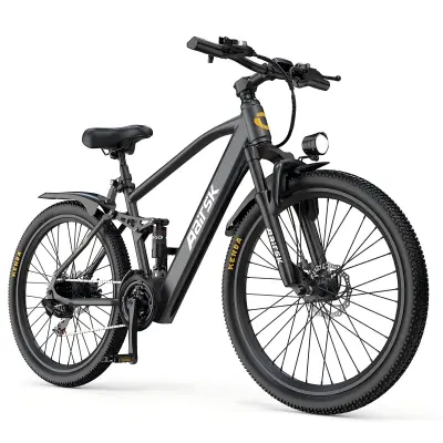 Električno kolo Aairsk GT900, 24", NFC odklepanje, 36V 13Ah, Shimano 21 prestav, črno