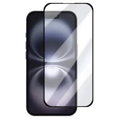 Forcell, Kaljeno steklo za iPhone 16 Plus Trdota 9H Proti praskam, Prozorno