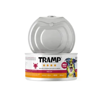 Tramp 4* Dog Pate Beef - Pašteta za odrasle pse z govedino, 16 x 185 g
