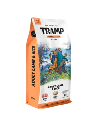 Tramp Selection Adult Lamb&Rice - suha hrana za odrasle pse z jagnjetino in rižem, 3 kg