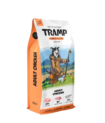 Tramp Selection Adult Chicken - suha hrana za odrasle pse s piščancem, 12 kg