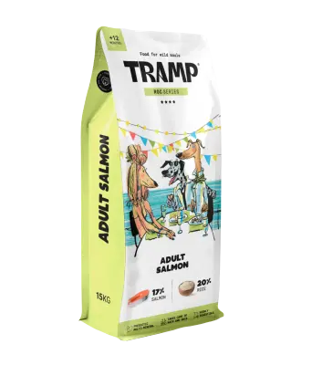 Tramp Roc Adult Salmon - suha hrana za odrasle pse z lososom, 15 kg