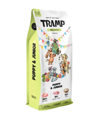 Tramp Roc Puppy&Junior - suha hrana za pasje mladiče in mlajše pse, 15 kg