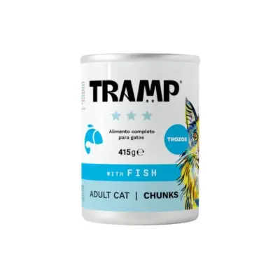 Tramp 3* Cat Pate With Fish - Pašteta za odrasle mačke z ribo, 8 x 415 g
