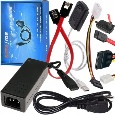 Univerzalni USB adapter in napajalnik za SATA diske CD DVD 480Mbps