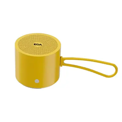 Močan Bluetooth Zvočnik Surround Stereo 360 ° Brezžični Prenosni Zvočnik Rumene Barve