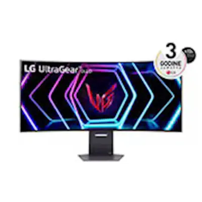 Monitor LG 39" OLED 39GS95QE-B UltraGear ukrivljen, 3440x1440, 2x HDMI, DP, USB, 240Hz
