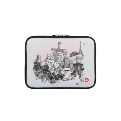 be.ez, Ohišje računalnika LA Edition "I LOV PARIS" obleka z zadrgo, Večbarvno