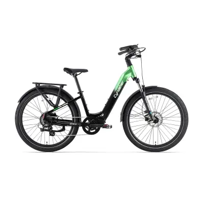 Električno mestno kolo Cyrusher Grace, 48V 250W 15Ah, dvojni senzor, zeleno