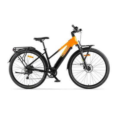 Električno kolo za mestno vožnjo Cyrusher Asuka, 36V 250W Bafang motor, 14Ah LG baterija, oranžno