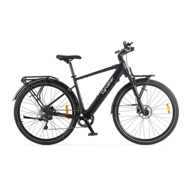 Treking električno kolo Cyrusher Voyage, Bafang 250W, senzor navora, 36V 14Ah baterija, črna