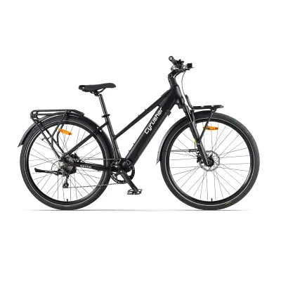 Električno kolo za mestno vožnjo Cyrusher Asuka, 36V 250W Bafang motor, 14Ah LG baterija, črno