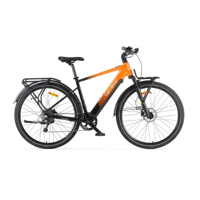 Trekking električno kolo Cyrusher Voyage, Bafang 250W, senzor navora, 36V 14Ah baterija, oranžna