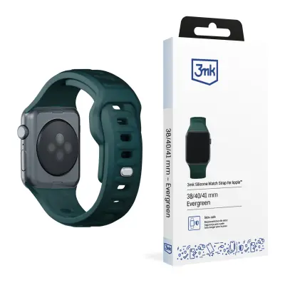 38/40/41/42 MM EVERGREEN (SMALL) - 3MK SILIKONSKI PAŠČEK ZA URO ZA APPLE