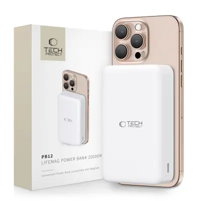 TECH-PROTECT POWERBANK PB12 LIFEMAG ZA MAGSAFE 20000MAH ZA APPLE TELEFONE