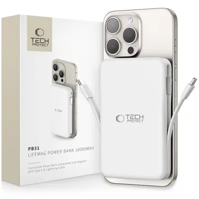 TECH-PROTECT PB31 LIFEMAG ZA MAGSAFE POWER BANK 10000MAH ZA APPLE IPHONE 12