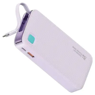 USAMS POWERBANK Z IZVLEČNIM KABLOM USB-C 10000MAH PD 20W ZA TELEFONE