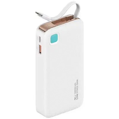 USAMS POWERBANK 10000MAH 20W PD ZA TELEFONE HITRI POLNILEC NA KOLUTU