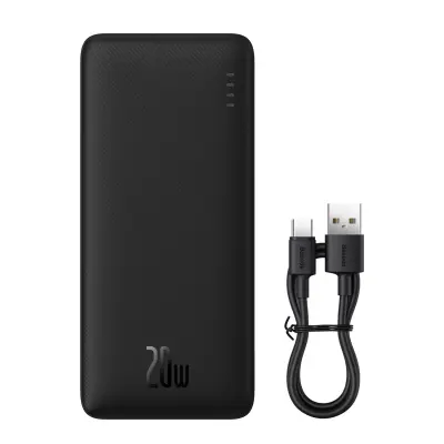 BASEUS AIRPOW 20000MAH 20W POWER BANK (ČRNA)