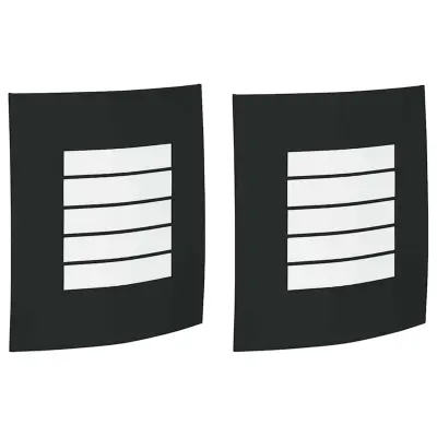 vidaXL Zunanje stenske svetilke 2 pcs Črna 23.5 x 10.5 x 26 cm
