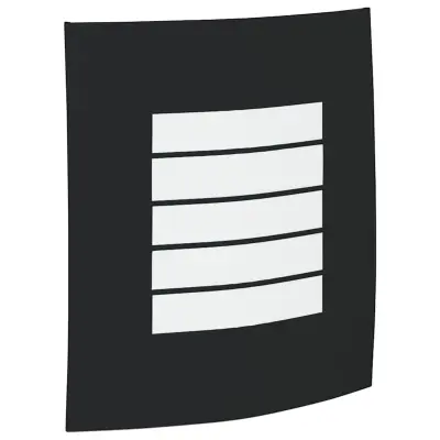 vidaXL Zunanja stenska svetilka 2 pcs Črna 23.5 x 10.5 x 26 cm