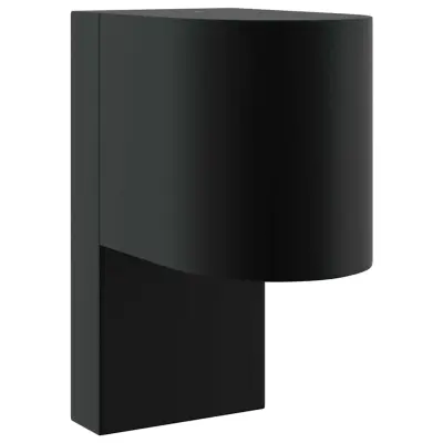 vidaXL Zunanja stenska svetilka Črna 12 x 7 x 15 cm Nerjaveče jeklo