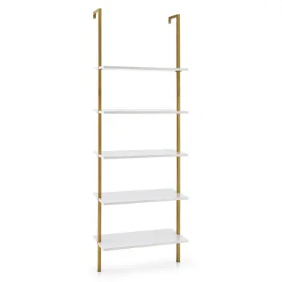 Stenska polica 5-stopenjska knjižna omara