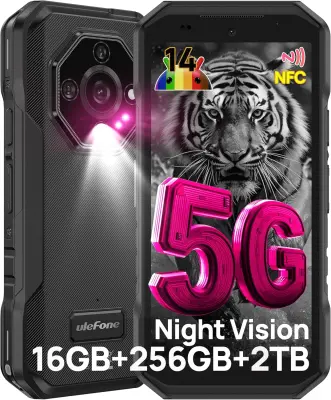 Ulefone Armor X32 Pro 5G 16/256GB Dimensity 6300, črna pametni robustni telefon Android 14, 5.65”