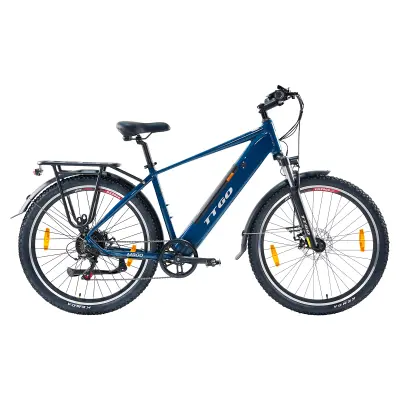 Električno kolo TTGO M300, 250 W senzor navora, 36 V 20 Ah, 27,5" za vožnjo na delo in prosti čas, modro