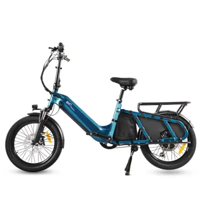 Longtail Cargo E-kolo CMACEWHEEL HQ20, 20", 48V 20Ah 960Wh baterija, senzor navora, modra