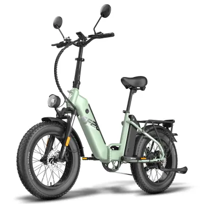 Zložljivo električno kolo FAFREES FF20 Polar, odobreno za EU, dvojna baterija 26,8 Ah, zeleno