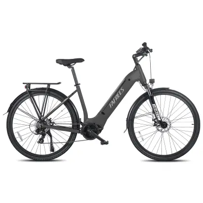 Električno kolo za vožnjo po mestu Fafrees FM9, motor BAFANG s srednjim pogonom 250 W, senzor navora, črna