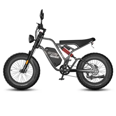 Gorsko električno kolo Fafrees F20 Ultra, 20" × 5.0 terenske pnevmatike, 48V 25Ah baterija, Moto Style, črna