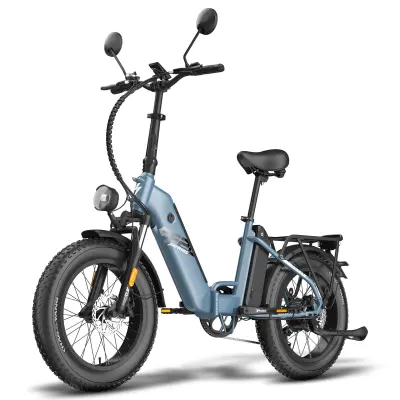 Zložljivo električno kolo FAFREES FF20 Polar, odobreno za EU, dvojna baterija 24Ah, modro