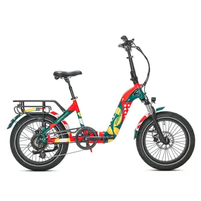 Električno kolo JOBOBIKE Romer Pro, Bafang motor 250 W, senzor navora, nastavljivo, rdeče