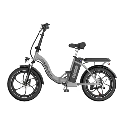 Zložljivo mestno električno kolo KOOLUX BK6S 4.0, 48V 13Ah, doseg 45-90 km, srebrna