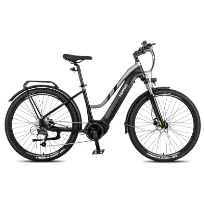 Mestno električno kolo Fafrees FM8, motor s srednjim pogonom 250 W, 36 V 14,5 Ah baterija, 27,5", črna