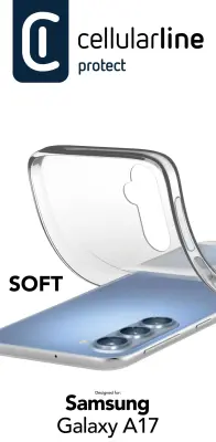 Ovitek Cellularline Soft, Samsung Galaxy A17/A17 5G