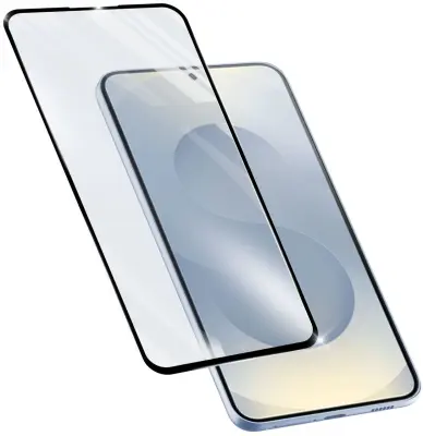 Zaščitno steklo CellularLine - Galaxy S25FE, črno