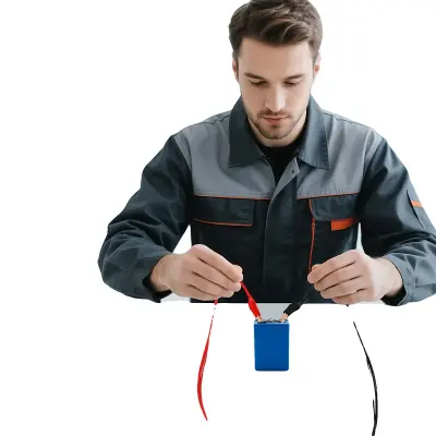 Preizkuševalnik zmogljivosti baterije, moč 85 W, izpustni tok 20 A, polnilni tok 5 A, napetostni razpon 0–30 V, dimenzije 12 x 15,5 x 8,5 cm