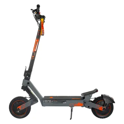 Zložljivi električni skuter KuKirin G2 Ultra, dvojni motor, baterija 48 V 18 Ah, 10" teren, črne barve